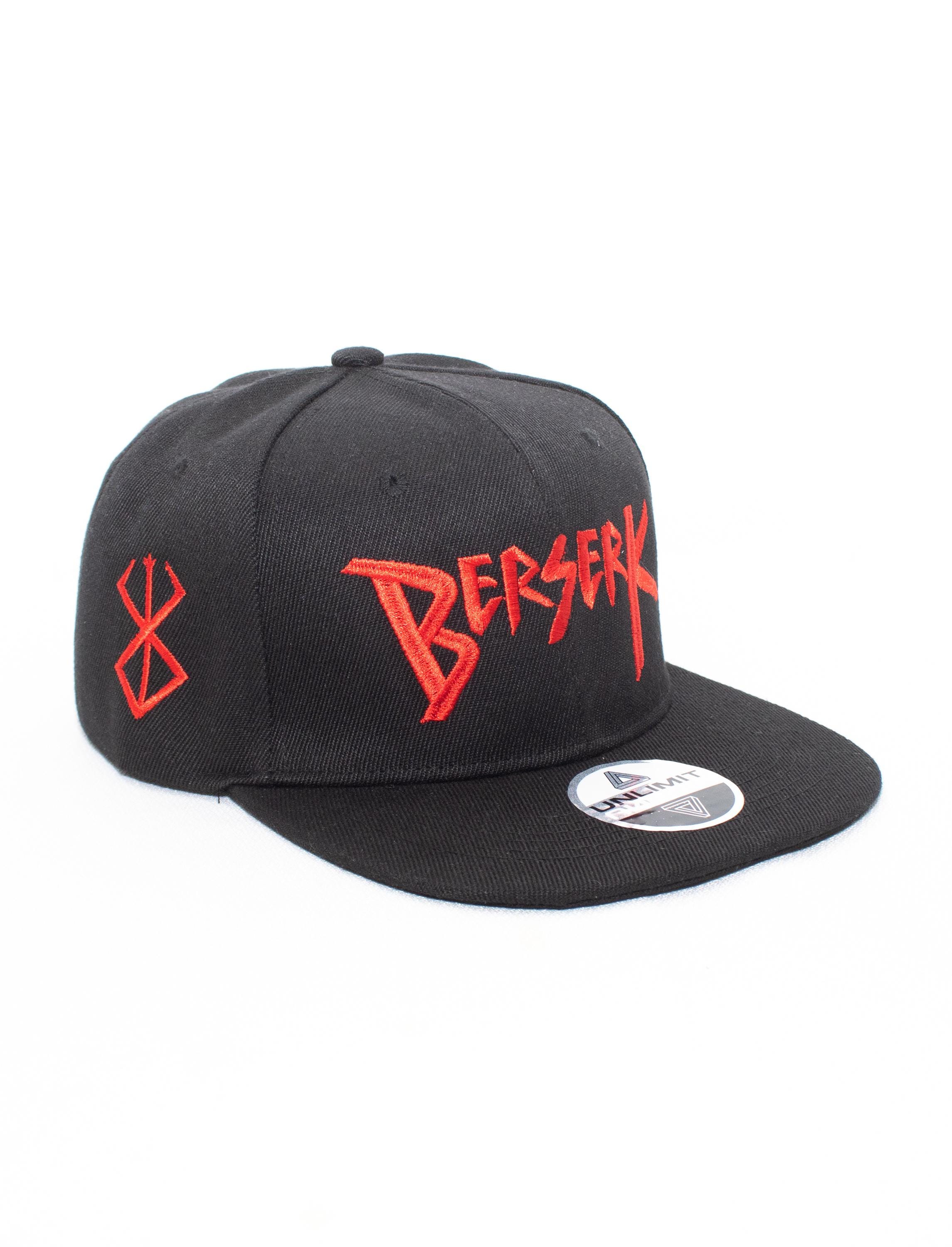 Berserk Embroidered Snapback Streetwear Cap, Black Anime Manga