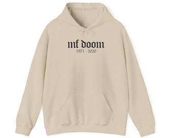 MF Doom Merch, Memorial Hoodie, MF Doom Lover Gift, Doomsday Clothing, Madvillainy, MM.. Food, Daniel Dumile