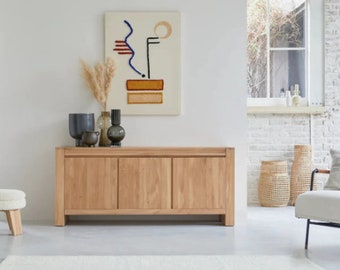Sideboard aus Naturholz - Wohnmöbel - Handgefertigte Möbel - Home Decor - Sideboard aus Holz - Küchenmöbel - Wohnzimmermöbel
