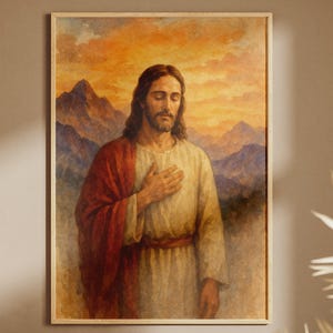 Frieden Christi Wandkunst - katholisch druckbar für zu Hause oder im Büro, auf Glauben basierendes christliches Dekor, spiritueller digitaler Download, religiöses Poster