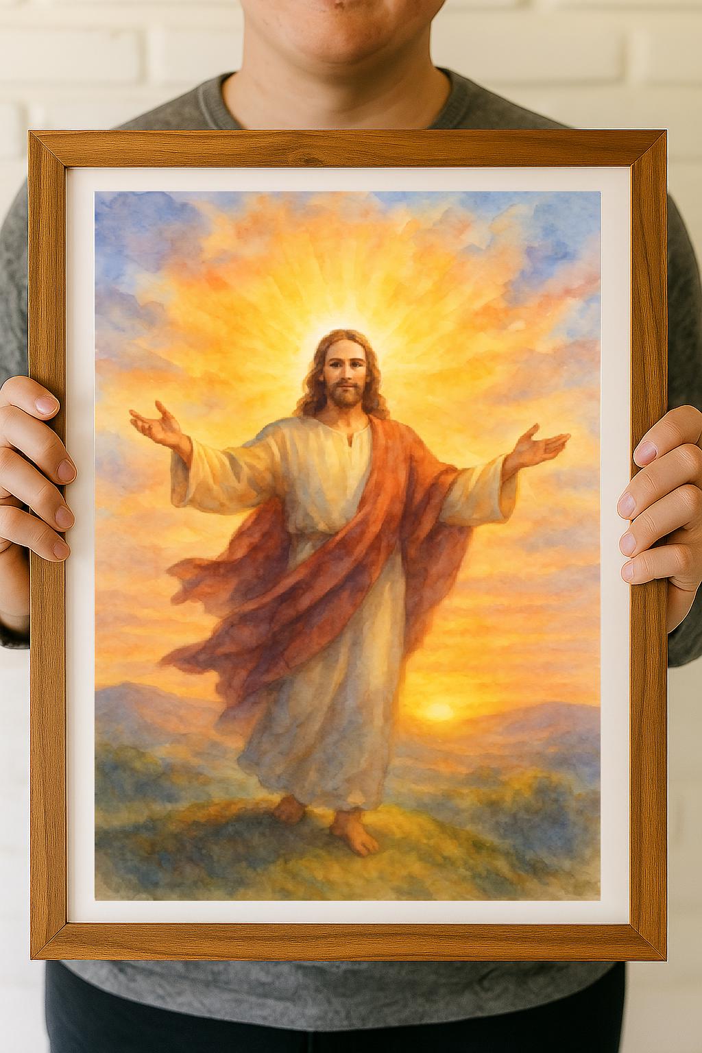 Jesus Christ Calling Wall Art– Christian Gift for Loved Ones