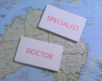 Vintage Doctor and Specialist Operations Game Pieces- Set of 8