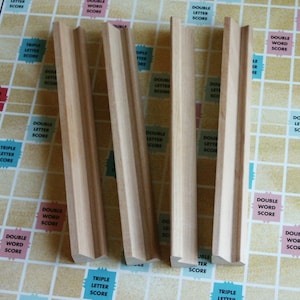 Scrabble Tile Holders- Set of 4; Home Decor, Crafts, Supplies