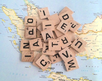 Scrabble Tiles----Random Set of 100; Wedding; Crafts; Decor