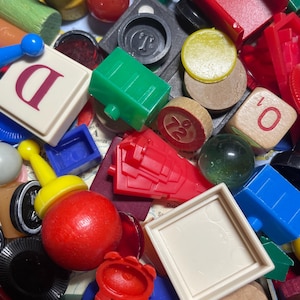 Vintage Bulk Game Pieces- Random Set- 3 oz