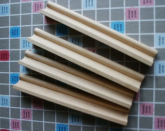 Scrabble Tile Holders- Vintage- Set of 4