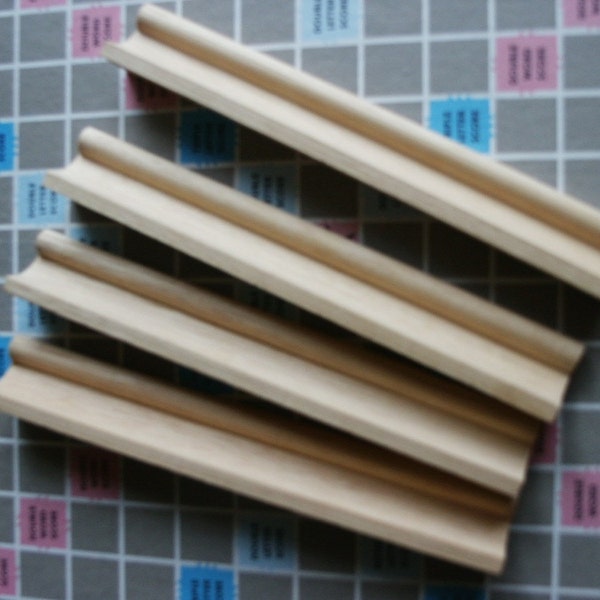 Scrabble Tile Holders- Vintage- Set of 4