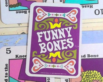 Vintage 1968 Funny Bones Game Pieces- Set of 5; altered-art, journal