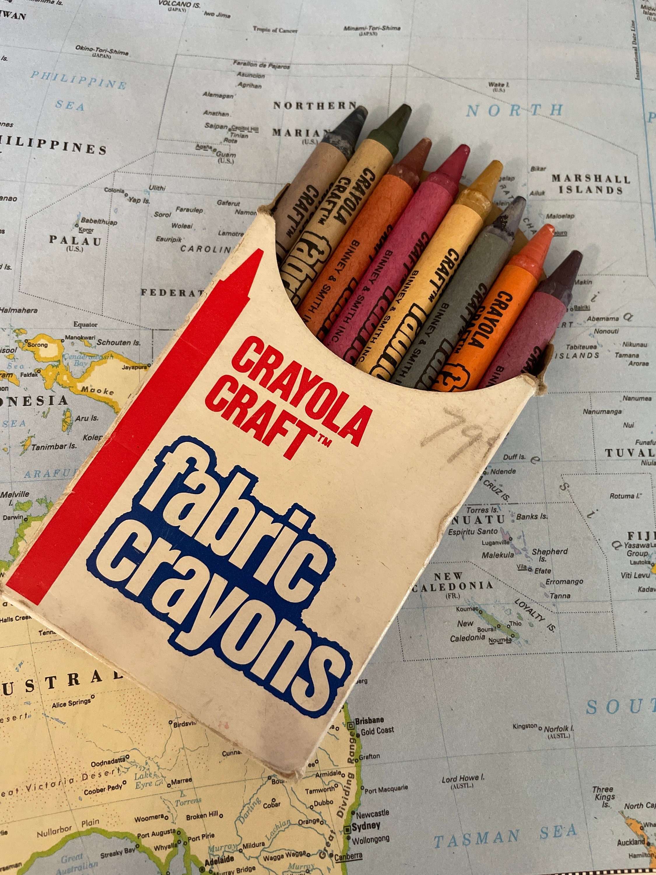 Crayola Jumbo Crayons Vintage Binney Smith Made in USA 2 Slightly