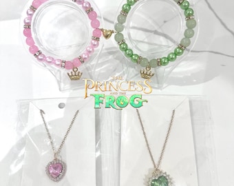 Princess and the Frog Beaded Charm Bracelets: Magnetic Heart Gift