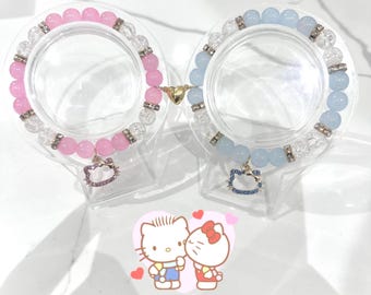 Hello Kitty & Dear Daniel Matching Beaded Bracelets: Couple/Friend Set