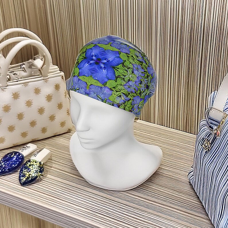 headband / neck scarf with a rabbit ear iris design