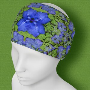 headband / neck scarf with a rabbit ear iris design