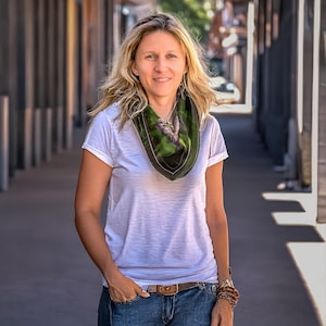 Mulberry Silk Scarf: Asian Virginsbower Clematis Art - 4 Sizes