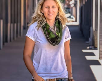 Mulberry Silk Scarf: Asian Virginsbower Clematis Art - 4 Sizes