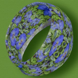 headband / neck scarf with a rabbit ear iris design