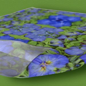 headband / neck scarf with a rabbit ear iris design