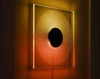 Supernova Wall Light with Addressable LEDs and Mobile App Control