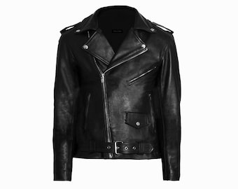 Handmade Leather Motorcycle Jacket