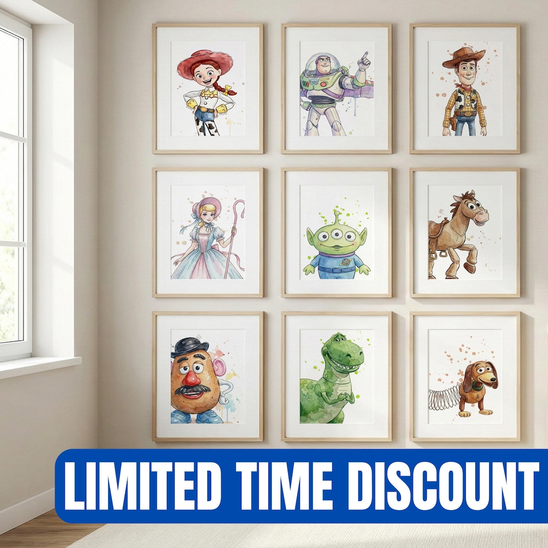 Toy Story Nursery Wall Art | Set of 12 Printable Posters | Kids Room ...