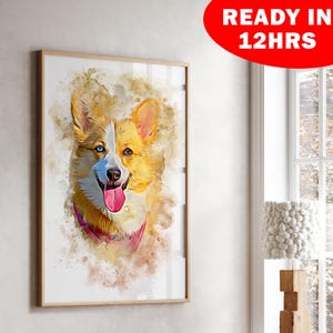 Custom Pet Portrait from Photo | Pet Memorial & Remembrance Painting | Dog Loss Gift | Personalized Pet Memorial Artwork