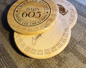 10" round 4 player cribbage board
