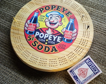 POPEYE cribbage board