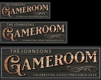 Personalized Game room Canvas Print