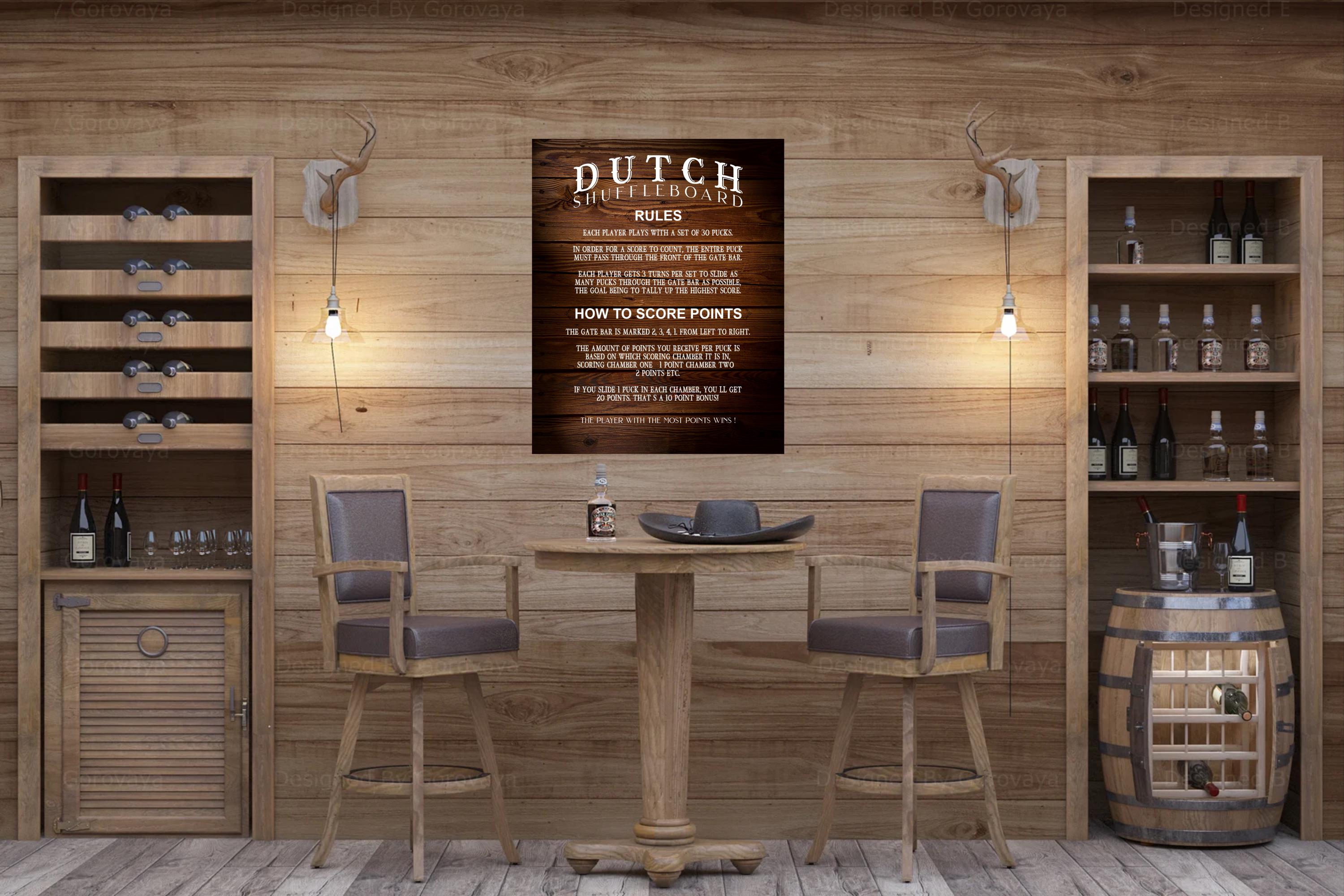 Dutch Shuffleboard Rules Canvas Print Etsy