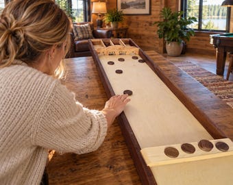 Full Size Dutch Shuffleboard Table Top Game, Handmade Sjoelbak - Etsy