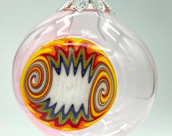 Handblown glass christmas ornament