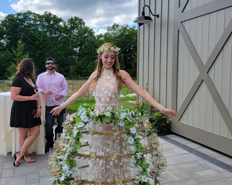 Strolling Champagne Skirt - Etsy