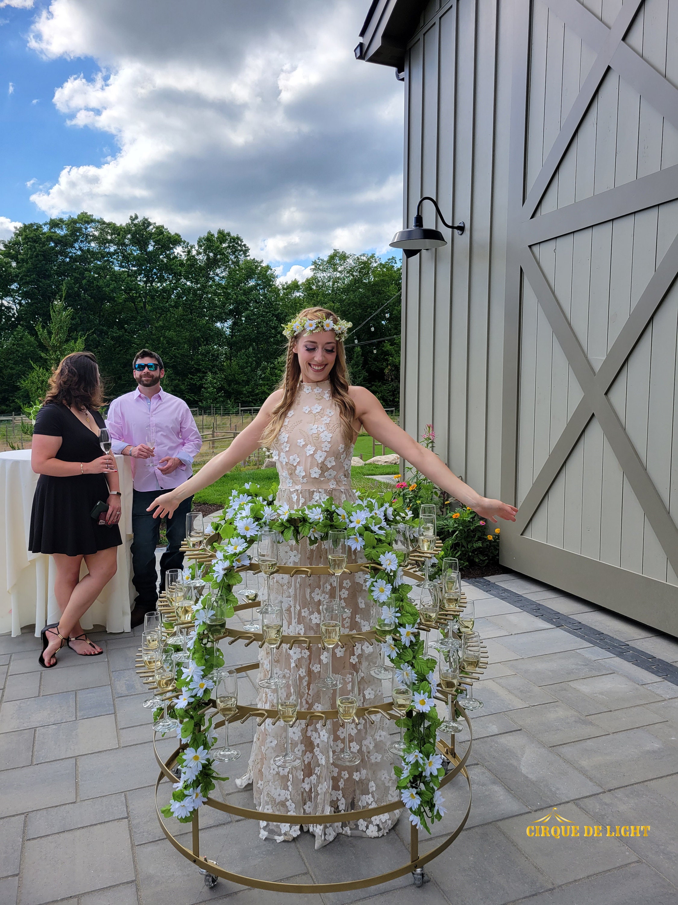 Strolling Champagne Skirt