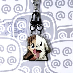 Nina & Alex Acrylic Charms | Magnetic Anime Keychains
