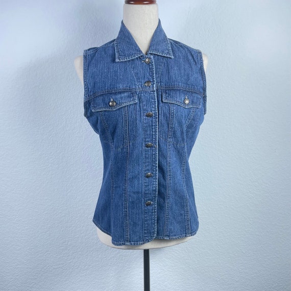 Vintage Blue Denim Vest - Woolrich