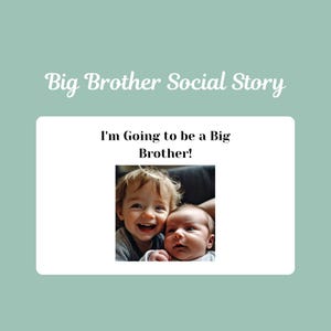 Big Brother Social Story Druckbar anpassbar