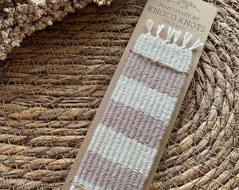 Handgewebtes Lesezeichen aus Baumwolle