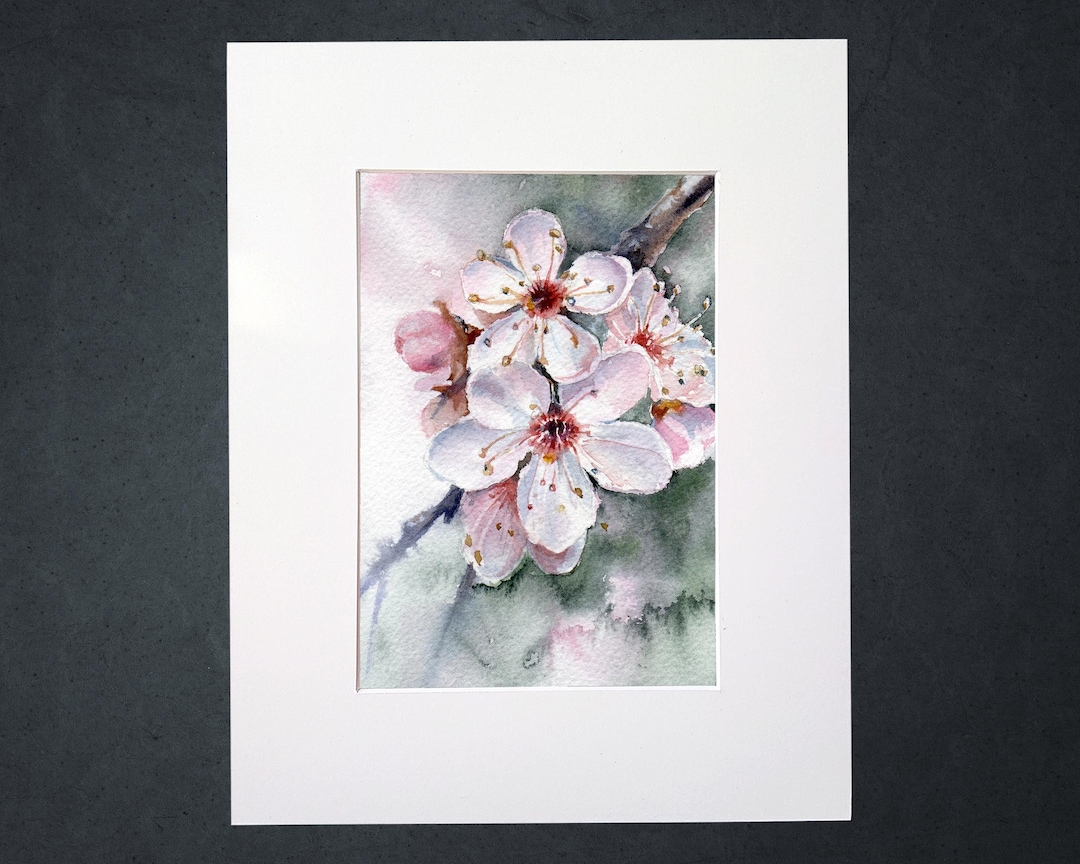 Cherry Blossom Branch Art Print. Spring Print. Floral Art Print of ...