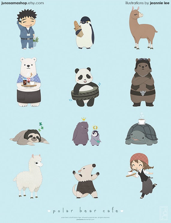 Polar Bear Cafe Etsy