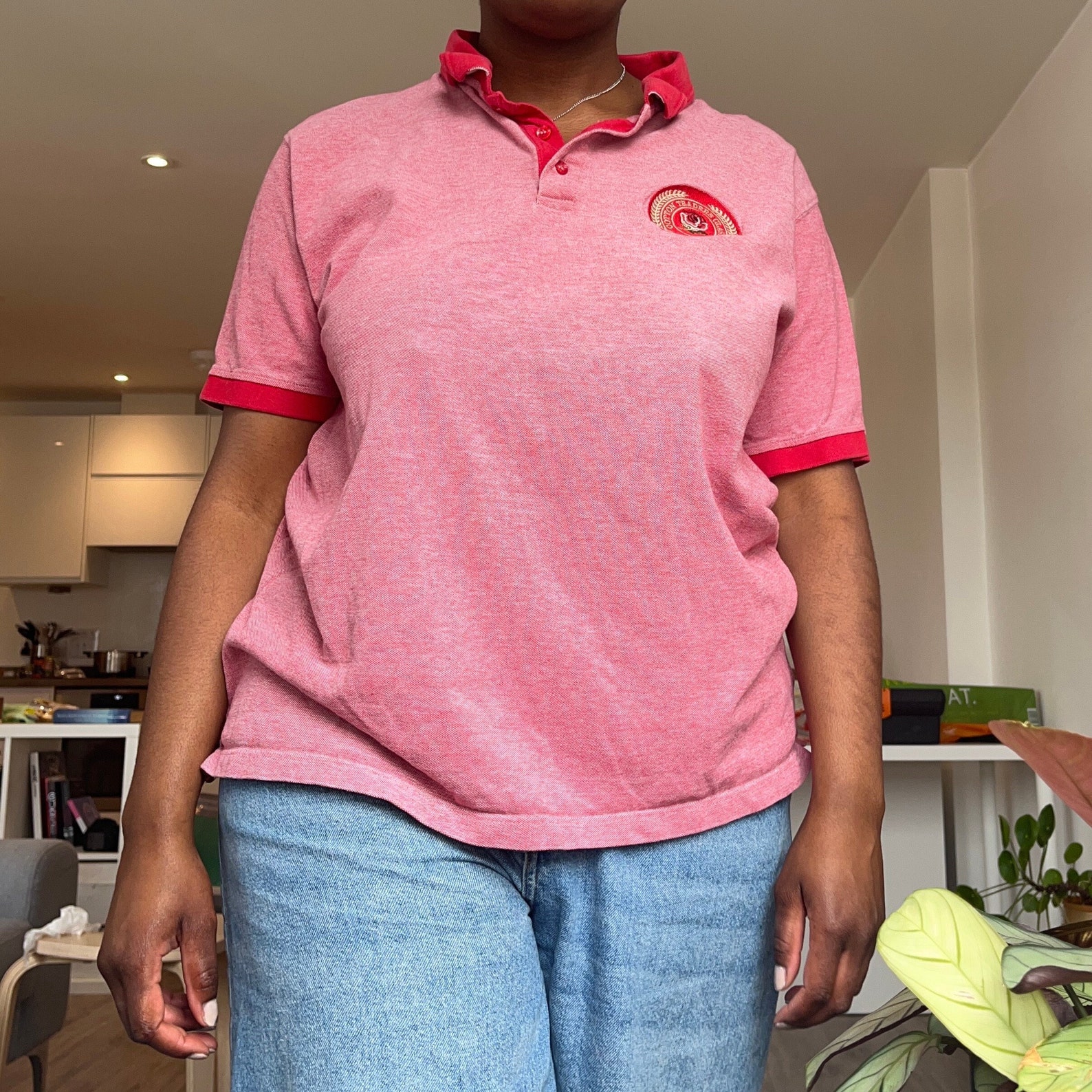 Red/pink England Rugby Polo Jersey Shirt - Etsy