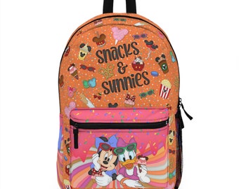 Mochila Disney Sunnies y Snacks, Mochila de Gran Capacidad, Mochila Multiusos Personajes Disney