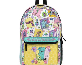 Disney's Monster's Inc. Pixar Backpack, Children's Travel Carry On Bag, Disney Waterproof Diaper Bag