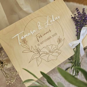 Hochzeit Holzerinnerungskiste personalisiert / Geschenkverpackung / Holzkiste für Hochzeitsgeschenke / Kiste Aufbewahrung / Geschenkidee