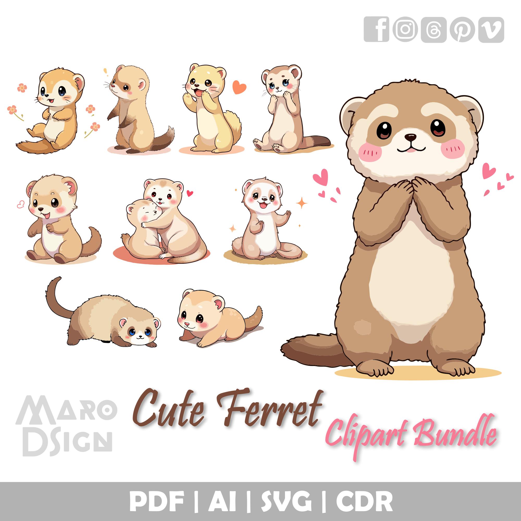 Cute Chibi Ferret