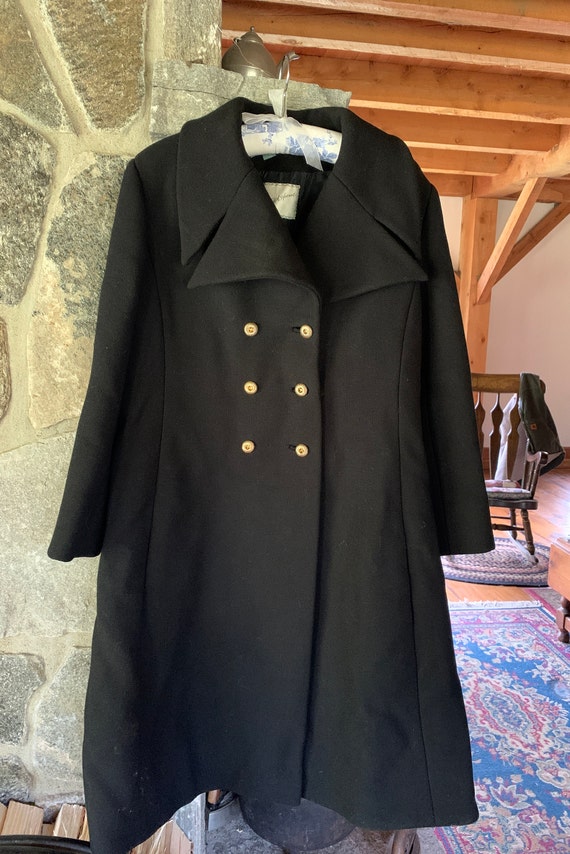 Christian Dior 1960s Vintage Pea Wool Coat