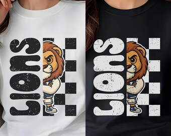 Lions Mascot Logo: Retro Varsity Design (PNG SVG Ai PDF)