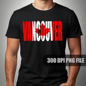 Vancouver Canada Flag PNG: Distressed Grunge Design (Digital Download)