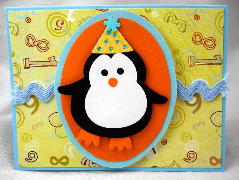 Cute Birthday Penguin-Sending a Birthday Message image 1