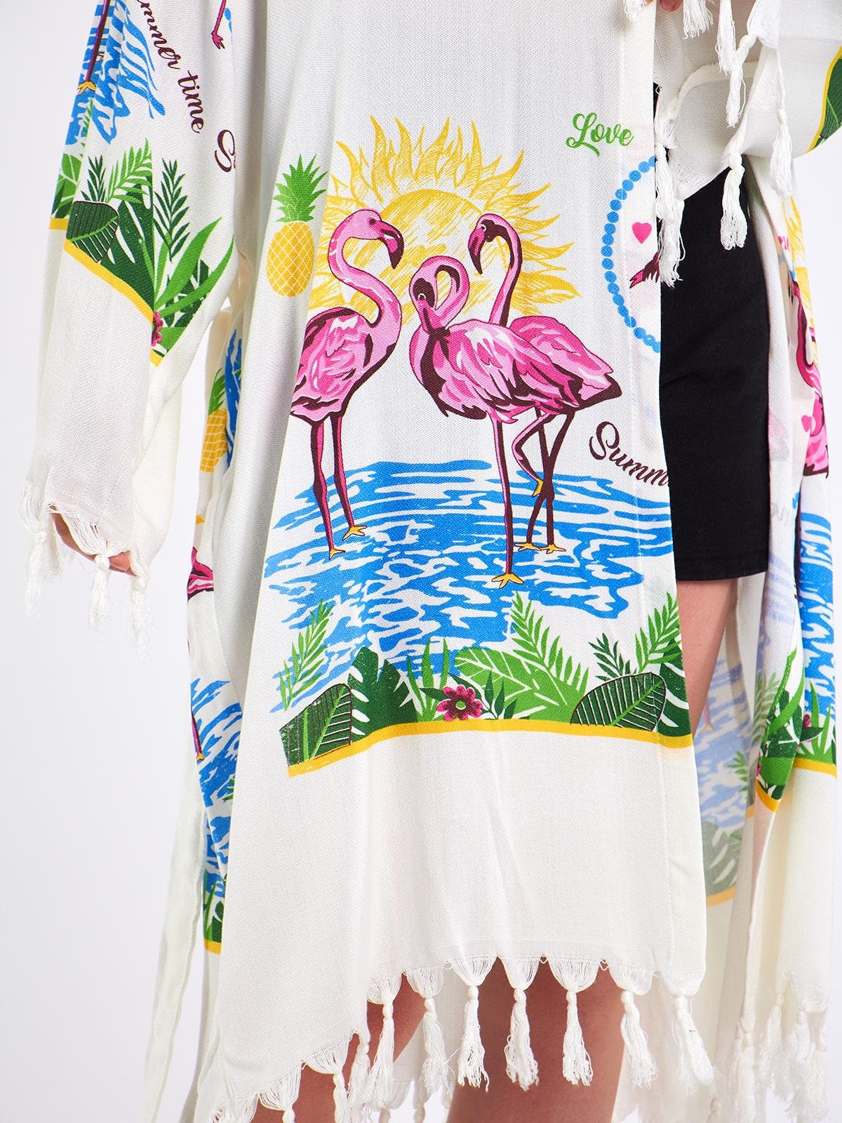 Flamingo swimsuit cover up deals