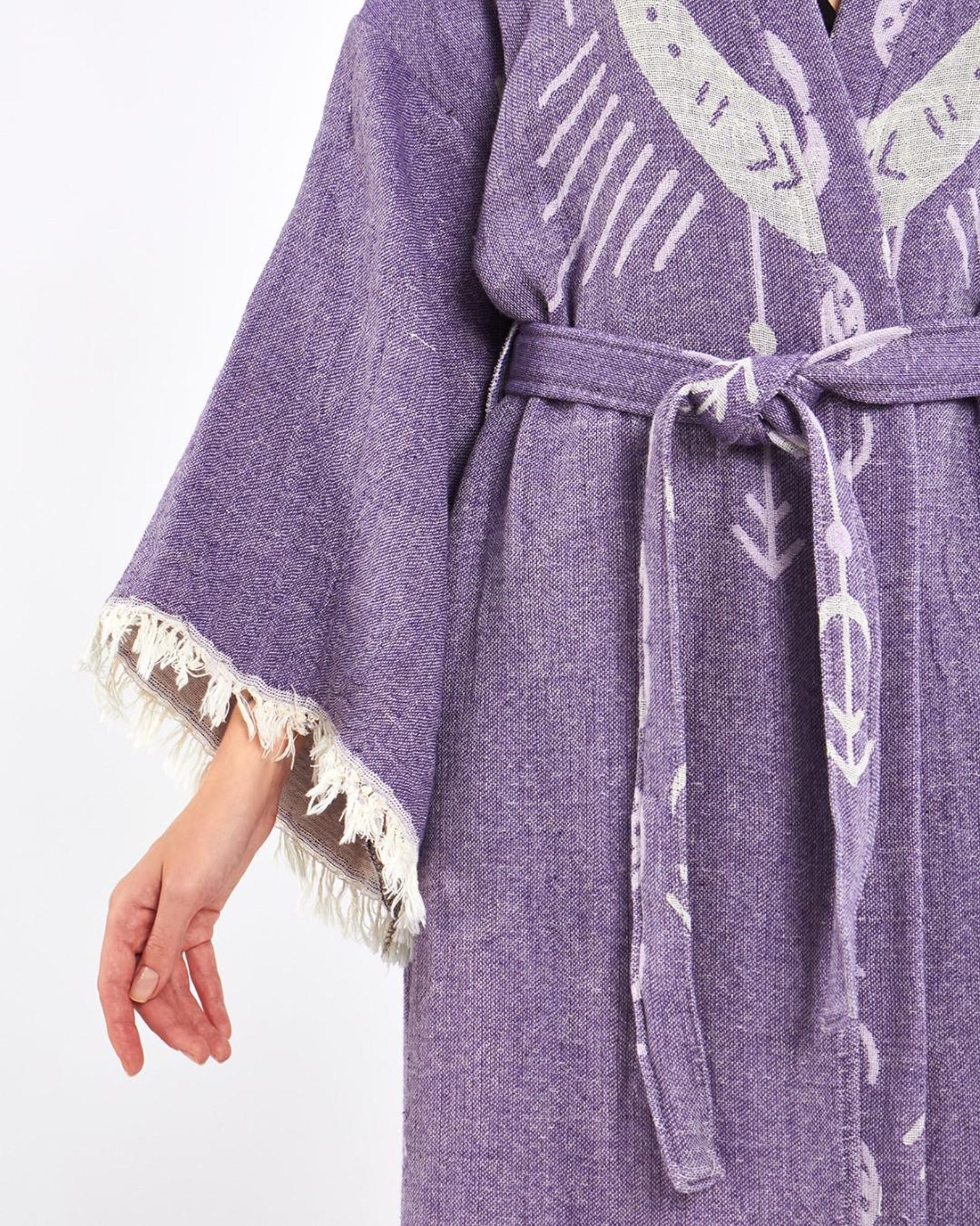 Moon Eye Print Purple Robe | Women's Bathrobe | Dressing Gown ...